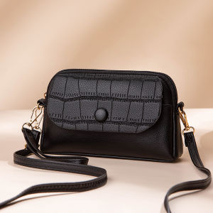 กระเป๋าสะพายข้างหนังนิ่มสำหรับผู้หญิง กระเป๋าใส่โทรศัพท์มือถือขนาดเล็ก กระเป๋าถือแบบสะพายข้าง กระเป๋าสะพายไหล่ข้างเดียว กระเป๋าใส่เหรียญ