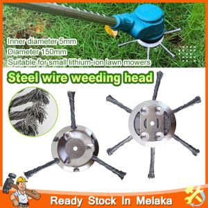 Steel Wire Grass Trimmer Head Universal Lawn Mower Brush Cutter Head Derusting Weeding Wheel Nylon Trimmer Line Mower Accessories Mesin Rumput Alat Ganti 割草机更换配件
