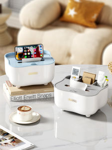 Luxurious Creative Tissue Box Holder for Living Room Multi-Functional Remote Control Storage Box Coffee Table Organizer Home Use