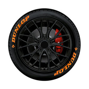 Dunlop | Tem Dán Chữ Cao Su 3D DUNLOP Chống Nước Dán Viền Lốp Xe Nhiều Màu Sắc Trang Trí Và Độ Chế Bánh Xe Ô Tô Tem Dán Viền Lốp