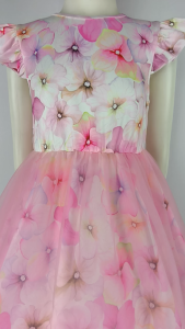 Big Joy Girls Cotton Dress Kaylie Floral with Tutu Skirt For Ages 1 to 5 Years Old 554448