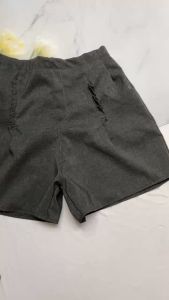 Quần đùi nữ phối bèo 2 túi 45kg đến 55kg quần short nữ lưng cao vải kaki mềm không co giãn QU22