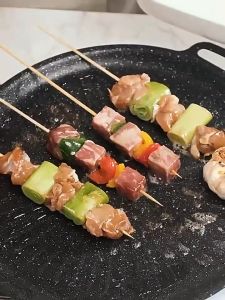 Barbecue Pan Korean BBQ At Home Eat Broadcast Same Barbecue Pan Cassette Grill Stone Round Flat Baking Teppanyaki Wholesale Outdoor BBQ Cookware Plate Maifan Stone Cookware Cooking Frying Fry Dishes Set