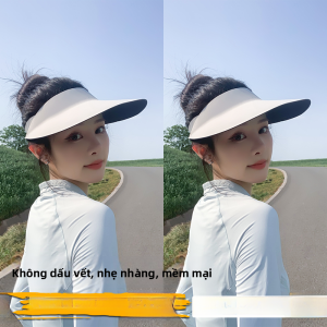 MiiOW | Mũ che nắng đi biển mùa hè cho nữ Mũ râm rộng liền mạch không đường may chống tia UV Mũ đi biển thoáng khí cho cặp đôi