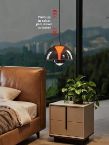 Designers Light | Adjustable Hand-Cranked Flower Bud Bedside Pendant Light