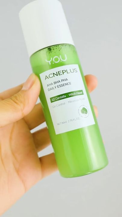 Y.O.U AcnePlus AHA BHA PHA Daily Essence | Minimize Pores | Hydrates & Moisturizes Skin 80ml