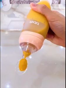 Toki - Bbet High Quality Spoon Feeder Squeeze Bottle All In One Solution Fruits Cereal Milk Feeding BPA Free Newborn Baby Training Sudu Bayi Berkualiti