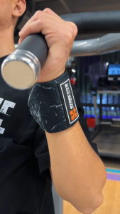 Stractive® Wrist Wraps - Grunge Black (2pcs) | Premium Gym Straps for Wrist Support Weightlifting CrossFit and Strength Training | Adjustable Durable and Stylish Workout Gear for Fitness Enthusiasts