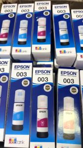 หมึกเติม Epson 003 BK C M Y for L3110/1110/3101/3100/3116/3150/5190/5196 ของแท้ แบบมีกล่อง