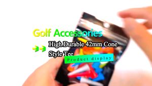 High Durable 42mm Cone Style Golf Plastic Short Tee Pack(20pcs)