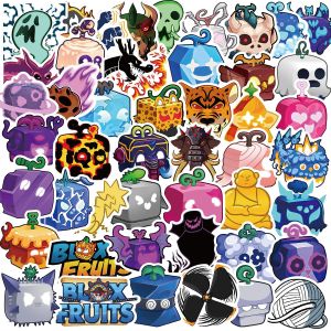 Bộ 50 Miếng Dán Blox Fruits Dành Cho Điện Thoại Laptop Vali Ván Trượt Bộ Dán Vui Nhộn Nhiều Chất Liệu Khác Nhau Cho Trẻ Em