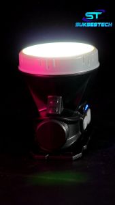 Senter Kepala/Headlamp Outdoor 4 Mode Cahaya Super Terang Headlamp Waterproof Chargeable-KX308