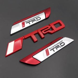 Metallic Car Side Decal Sticker TRD Wheel Arch Cover Scratch Concealment Rear Tail Mark Forze Rally Race Modified Car Badge