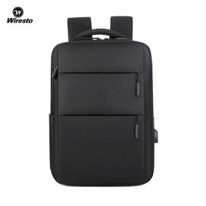 Wiresto Bag Men Laptop Backpack Travel Backpack Business Bags College Backpack USB Charging Casual Shoulder Bag Anti Theft Back Pack School Bag Camping Bag