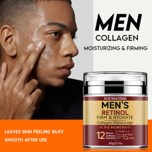 Mens Retinol Firming Face Cream Skincare Moisturizing Collagen Brightening Smooth Wrinkles Facial Face Men Skin Care Treatment