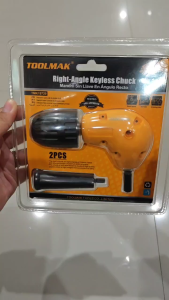 TOOLMAK Adaptor Kit Bor Sudut 2PCS Right Angle Keyless Chuck TMK19729