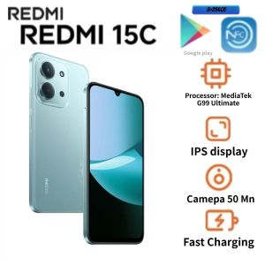 Redmi | 2026 Redmi 15C Global Edition Smartphone - 6.9-Inch Large Display NFC 50-Megapixel Camera 6000mAh Battery 8GB 256GB