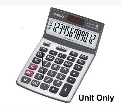 CASIO AX120ST Desktop Calculator w/ Optional Leather Pouch