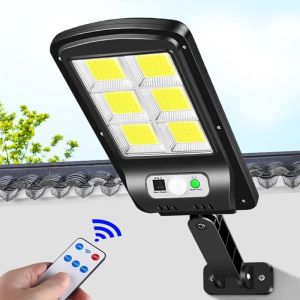 120 LED Solar Street Light IP65 Waterproof Solar Outdoor Motion Sensor Lights Solar Wall Light with Remote for Garden Yard