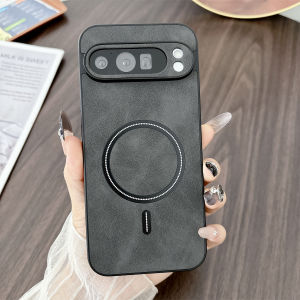 szhaiyu | Vintage Leather for Magsafe Phone Case for Google Pixel 10 9 8 7 Pro XL 10A 9A 8A 7A Magnetic Wireless Charge Protective Cover