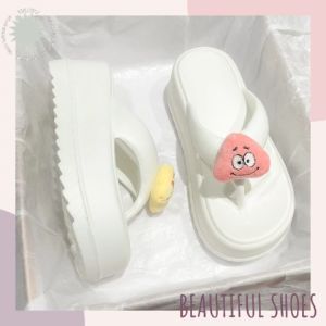 QZshop สินค้านำเทรน รองเท้าแตะหูหนีบ เสริมส้น พื้นนิ่ม สำหรับผู้หญิง 5 สีกัน เลยรีบตำเลย