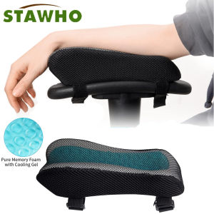 Ergonomic Armrest Pads- Office Chair Arm Rest Cover Pillow - Elbow Support Cushion for Computer Gaming and Desk Chairs