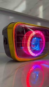 Lampu depan Rx king SE Gold custome biled billed matrix ring bulat RGB ganti warna suka2