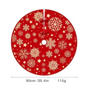 VIKAMA Christmas Snowflake Christmas Tree Skirt Cushion Family Festive Gathering Party Indoor & Outdoor Christmas Decorations