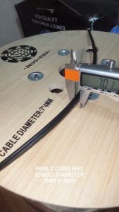 Kabel FO 2 Core Fig8 NS2 High Quality 1km / Dropcore Fig 8 2 Core Fiber Optic