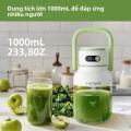 Máy Ép Trái Cây Và Rau Củ Di Động 33oz, Sạc USB-C, Dễ Vệ Sinh, Lưỡi Dao Bằng Thép Không Gỉ, Tiện Lợi Khi Mang Theo. 