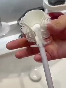 1/2/3Pcs Silicone Cup Brush Folding Brush Head Long Handle Glass Cleaner Kitchen Cleaning Tool Drink Bottle Cleaning Brush