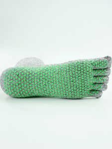 Outdoor Sports Protection Anti-Cut Long Tube Socks for Women Fitness Anti-Slip Beach Protection Toe Separating Yoga Socks