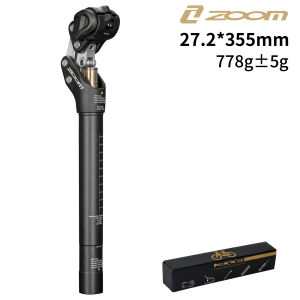 ZOOM Bicycle Suspension Seatpost 4-Bar Linkage Aluminum Alloy Shock Absorbing Seat Tube 27.2-33.9MM*355MM Outdoor Cycling Parts