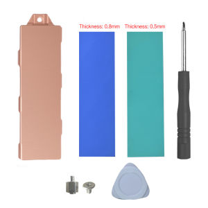 Tản Nhiệt Bằng Đồng Nguyên Chất Hiệu Suất Cao Cho SSD Máy Tính Xách Tay M.2 2280 NVMe - Bộ Làm Mát Có Miếng Đệm Nhiệt Để Tản Nhiệt Hiệu Quả Hơn