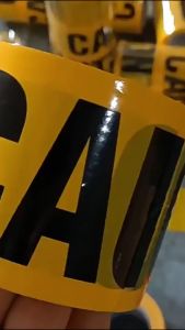 25m Warning Caution Tape Adhesive 5m Plastic Chain Barrier for Creating Barriers / Borders