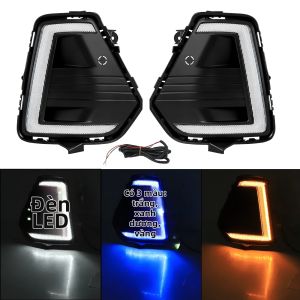 Đèn LED Chạy Ban Ngày DRL Toyota RAV4 2026 Đèn Sương Mù Cản Trước Tích Hợp Xi Nhan Động 12V Nhiều Màu Chất Liệu ABS