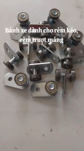 Bánh xe treo rèm kéo - Bánh xe dùng cho rèm trượt máng rèm nhà xưởng - Bi treo rèm kéo gara rửa xe