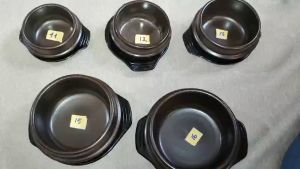 Bộ nồi / thố đất cơm trộn mỳ cay Hàn Quốc Donghwa size miệng thố 16 cm - 1.300 ml có đế / không đế