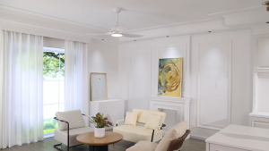 52-inch ceiling fan 6 speeds silent with forward and reverse rotation fan light dining room living room bedroom LED fan chandelier modern simple DC inverter light fan