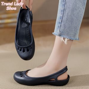 TL Shoe รองเท้าผู้หญิง รองเท้า Crocs น้ำหนักเบามากสำหรับผู้หญิง พื้นรองเท้านุ่ม ส้นเตารีด กันลื่น น้ำหนักเบา รองเท้าแตะหัวปิด รองเท้าชายหาด รองเท้าทำสวน รองเท้าลำลอง รองเท้าคุณแม่