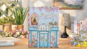 Tonecheer DIY Book Nook Flower Shop Puzzles (TQ141) DIY Miniature Dollhouse