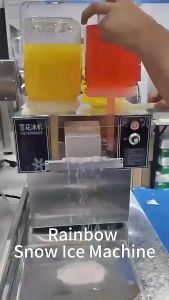 เครื่องทำบิงซูสายไหม แบบ4หัว Bingsu Machine เครื่องทำน้ำแข็งเกล็ดหิมะสไตล์เกาหลี ✔️พร้อมส่ง