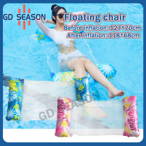 Floating Water Hammock Float Lounger Floating Toys Inflatable Floating Bed Chair Swimming Pool