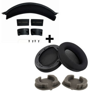 WH1000XM3 Easy Install Snap On Headband Fabric Earpads for Sony WH-1000XM3 1000XM3 Headphone Headband Headstrap Ear Pad Cushion