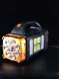 ไฟฉายแรงสูง ชาร์จพลังงานแสงอาทิตย์ ไฟ 1500mAh 2400mAh ไฟ ฉาย LEDความสว่างสูง