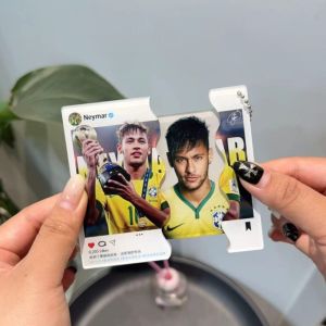 YIRANJIA | Chuỗi Khóa Acrylic Ronaldo Haaland Messi Neymar