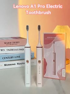 Lenovo Smart electric tooth brush Adult toothbrush IPX7 Waterproof Ultrasonic Automatic 5 Mode 45000/ Minute tooth brush electric USB Rechargetable 電動牙刷