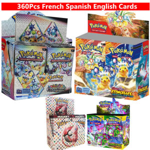 Takara Tomy | 150-360Pc English French Spanish Carta Karten Pokemon Cards Sun Moon Evolutions Booster Box Collectible Tradiner Card for Child