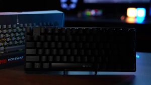 NexusClick 75% Layout 80 Keys Hot Swappable Mechanical KeyboardPBT Keycaps RGB Volume Knob Type-C Custom Gaming Office Keyboard