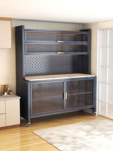 Modern Minimalist Kitchen Rock Plate Stand Multi-Functional Multi-Layer Snack Storage Cabinet Dustproof Home Use Furniture